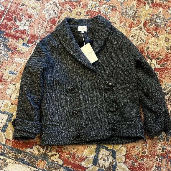 Sezane grey wool coat NWT - Picture 2 of 8